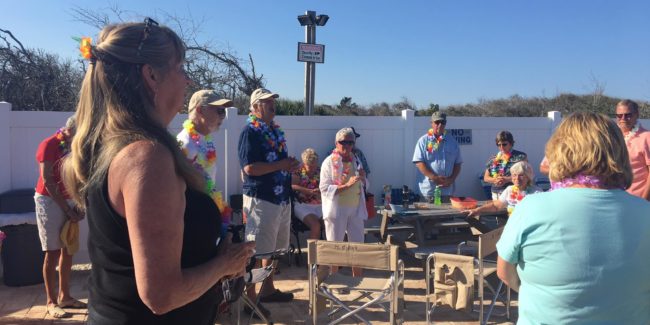 people standing around