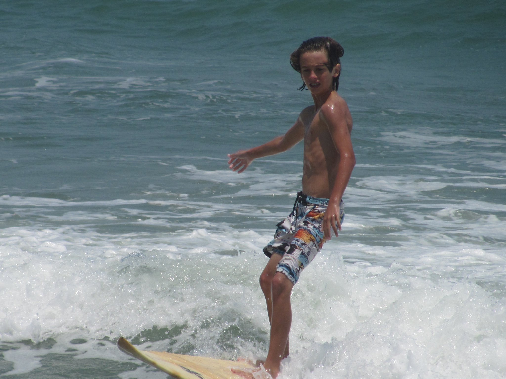 boy surfing
