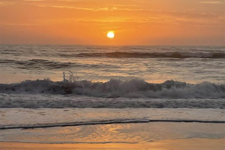 sunrise at North Beach Camp Resort in St Augustine FL