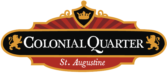 Colonial Quarter in St. Augustine Florida Colonial Quarter logo for the historic living history attraction in St. Augustine, Florida