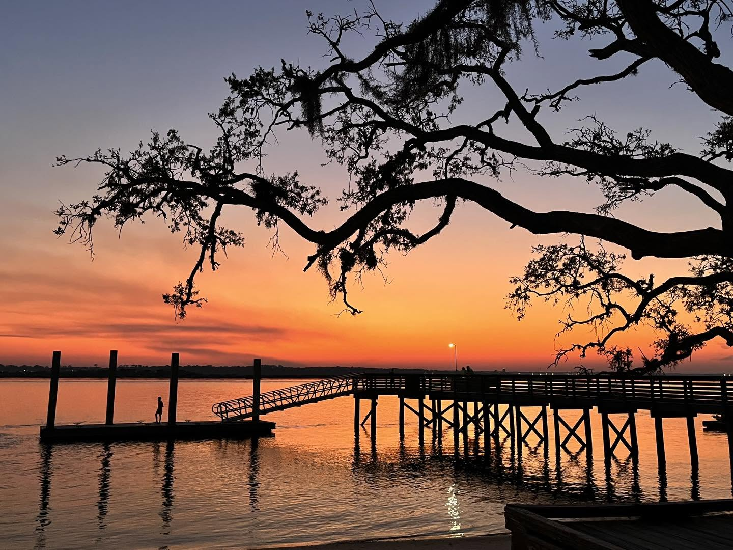 Intracoastal Waterway Sunset at North Beach Camp Resort in St. Augustine Florida Sunset over the Intracoastal Waterway at North Beach Camp Resort in St. Augustine, Florida