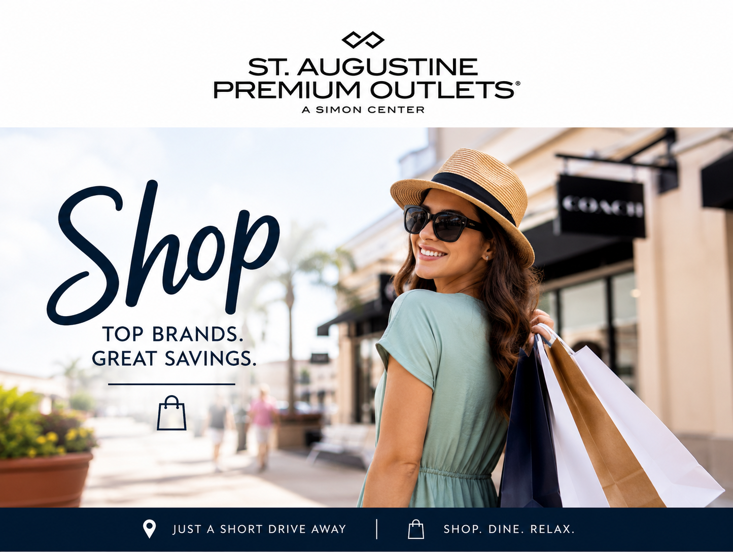 St. Augustine Premium Outlets St. Augustine Premium Outlets shopping near North Beach Camp Resort
